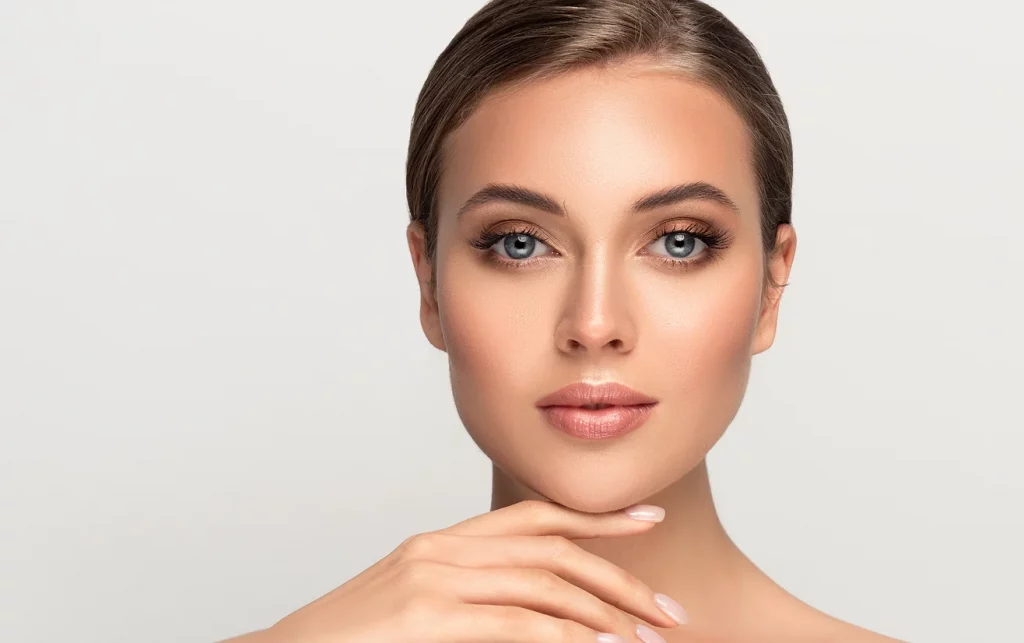 Aesthetica client receiving a natural-looking aesthetic treatment